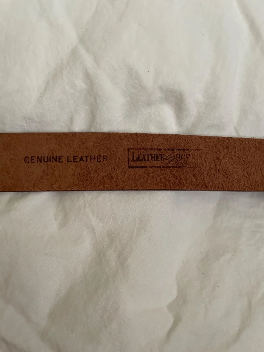 Leather belt